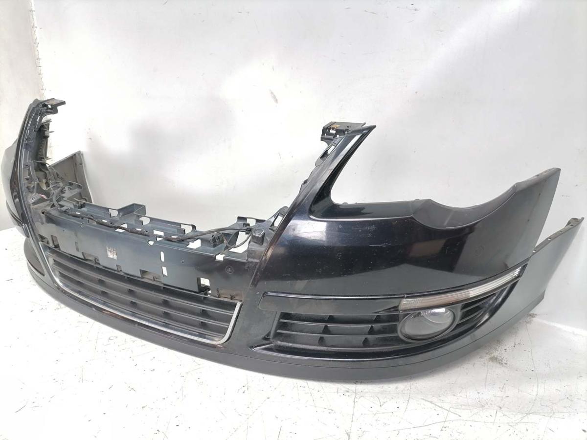 VW Passat 3C original Sto&szlig;stange Stossf&auml;nger vorn LC9X Deepblack Bj.2009